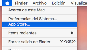 Acceso a Mac App Store