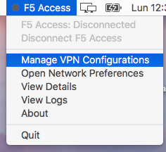 Gestionar configuraciones VPN