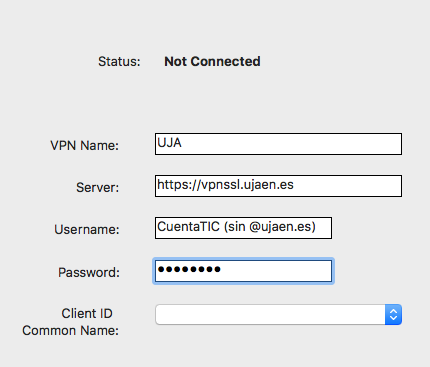 Configuracion VPN